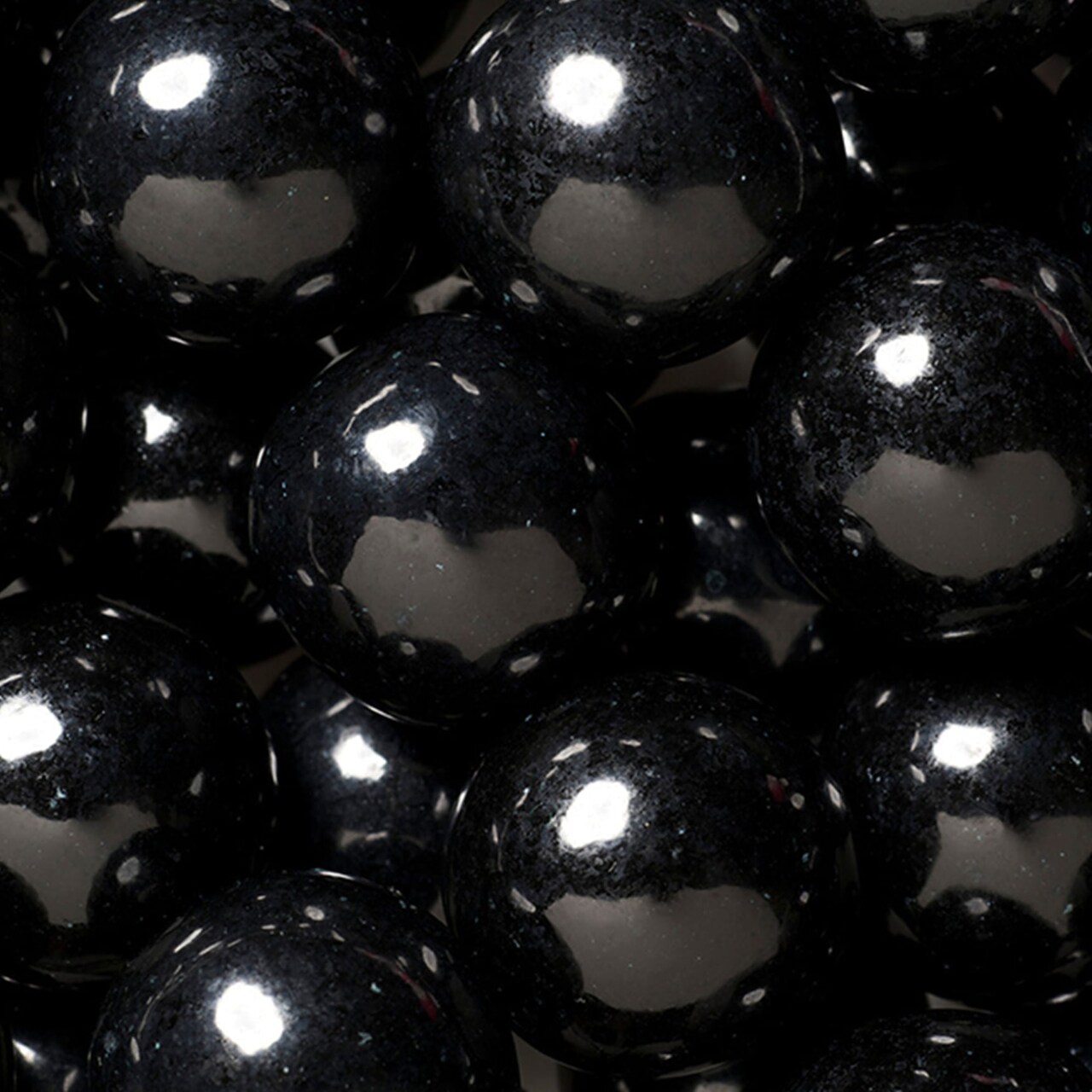 44ct Black Vibrant 1-Inch Gumballs - Bulk Party Candy For DIY Favors, Candy Bowls, Treat Bags, Dessert Stations, Decorations And Event Displays (12oz Bag)